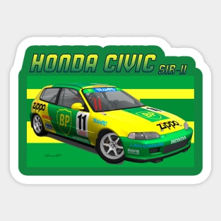 Honda Civic SiR-II BP Sticker